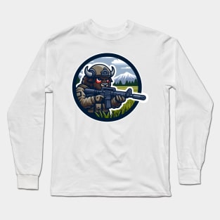 Tactical Bison Buffalo Long Sleeve T-Shirt